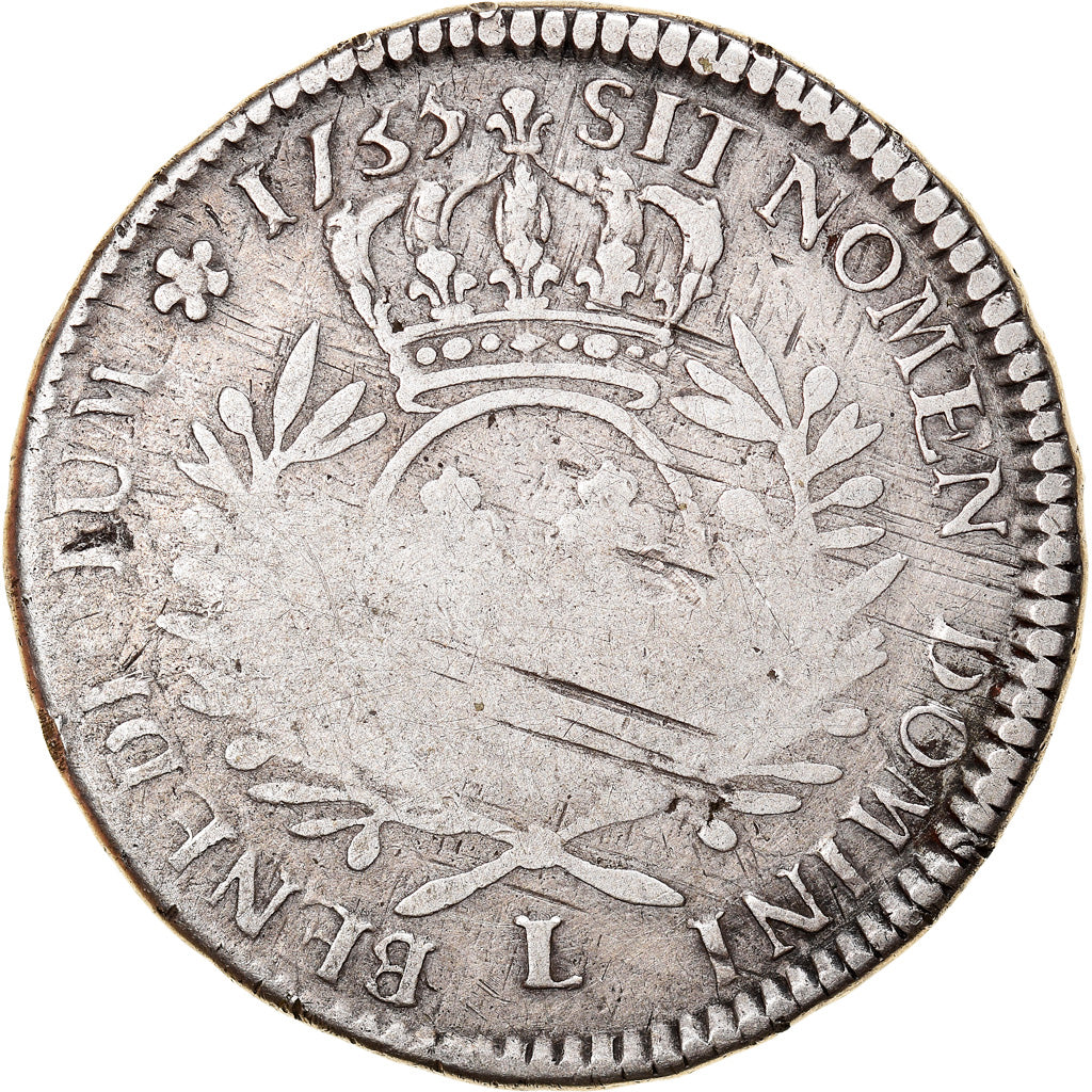 Moneda, Francia, Louis XV, 1/2 Écu aux branches d'olivier, 1/2 ECU, 44 Sols