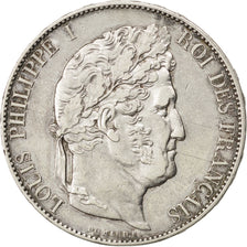 Coin, France, Louis-Philippe, 5 Francs, 1847, Paris, EF(40-45), Silver