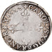 Moeda, França, Charles X, 1/4 Ecu, 1590, Nantes, EF(40-45), Prata, Sombart:4670
