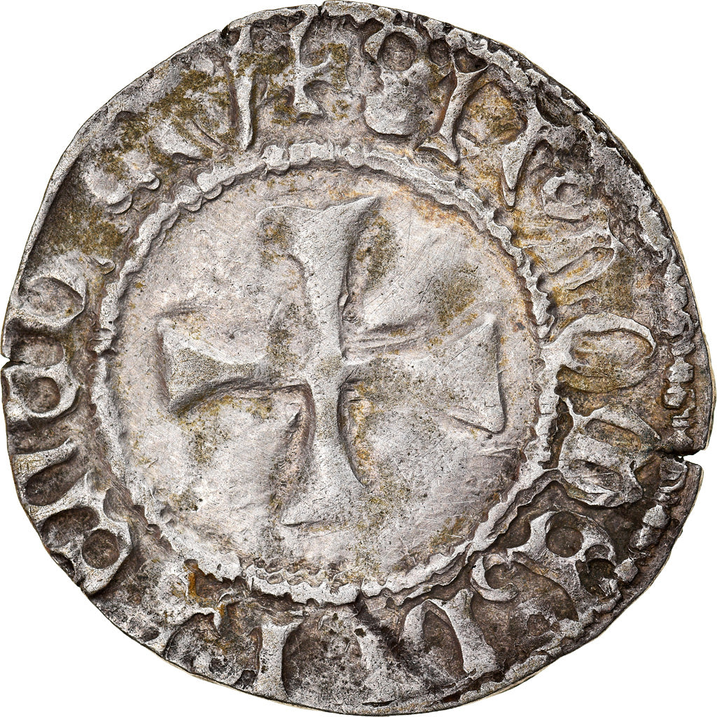 Moneta, Francia, Bretagne, François Ier, Blanc à la targe, 1442 - 1450