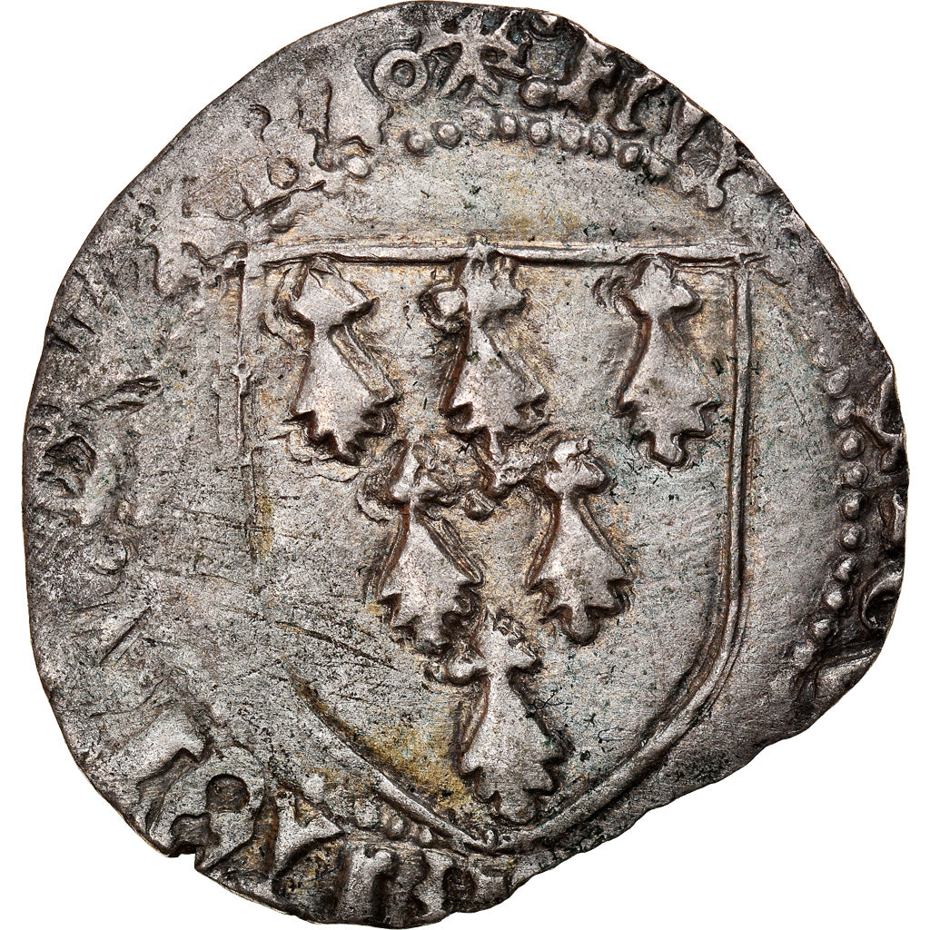 Monnaie, France, Bretagne, François II, Gros à l'écu, 1458-1488, Rennes, TTB
