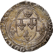 Monnaie, France, Bretagne, Charles VIII, Blanc de Bretagne, Nantes, TTB, Billon
