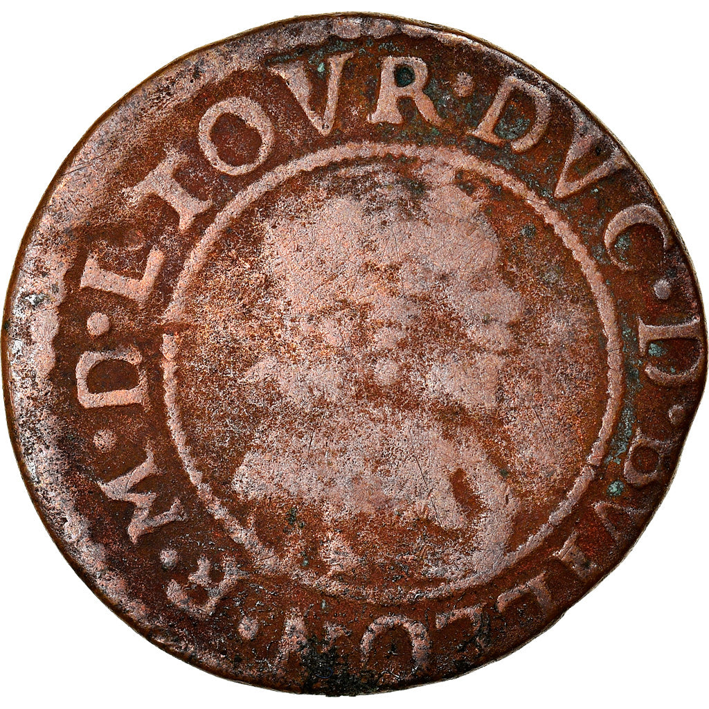 Moneda, Francia, Ardennes, Fréd-Maurice de La Tour, Double Tournois, 1638