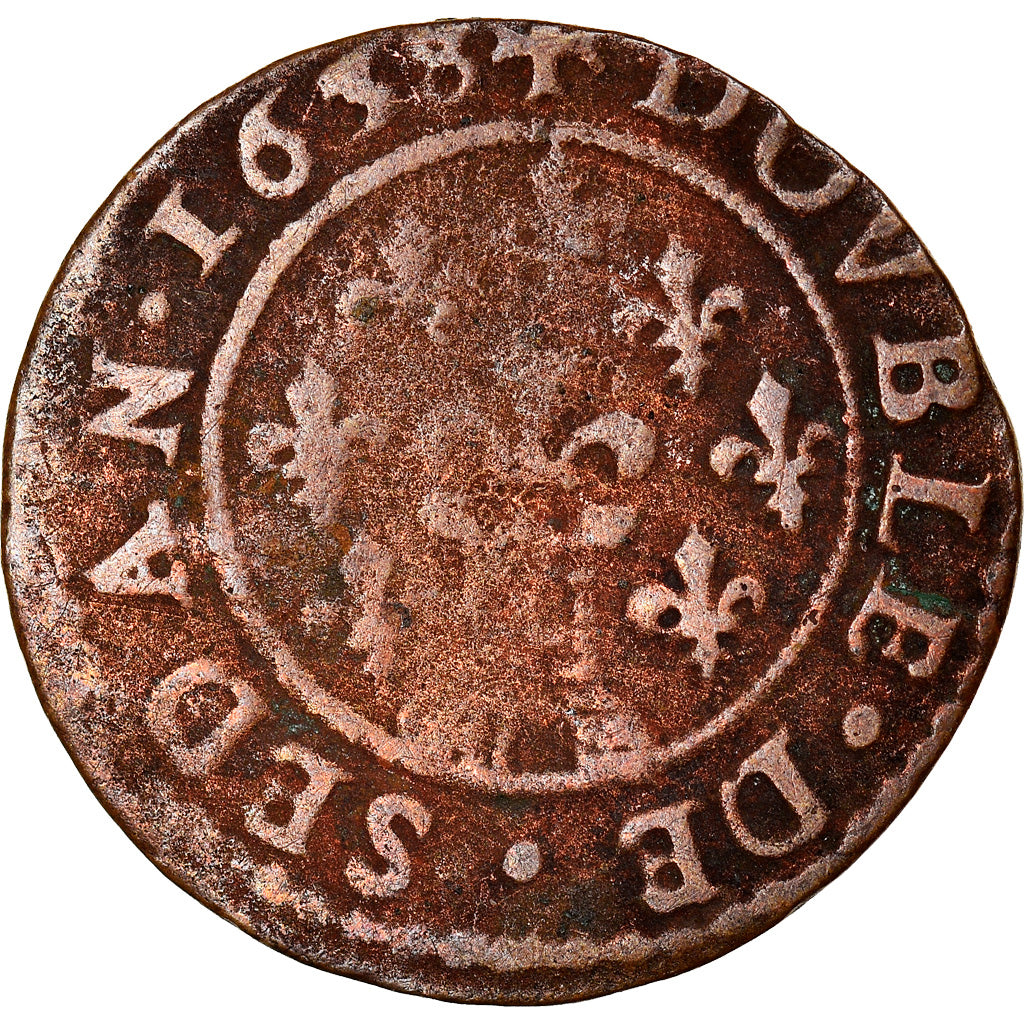 Moneda, Francia, Ardennes, Fréd-Maurice de La Tour, Double Tournois, 1638