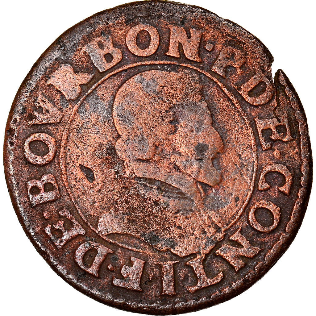 Münze, Frankreich, CHÂTEAU-REGNAULT, Double Tournois, S, Kupfer, CGKL:674