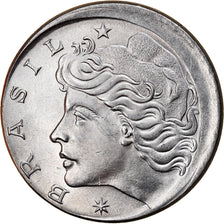 Moeda, Brasil, 50 Centavos, 1977, error off center strike, AU(55-58), Aço