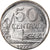 Moneda, Brasil, 50 Centavos, 1977, error off center strike, EBC, Acero