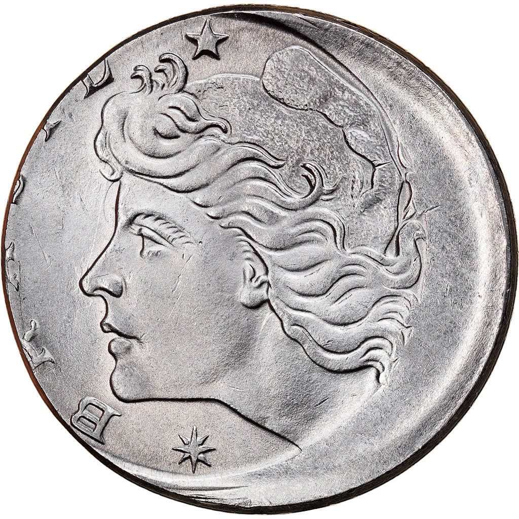 Moeda, Brasil, 20 Centavos, 1977, error off center strike, AU(55-58), Aço