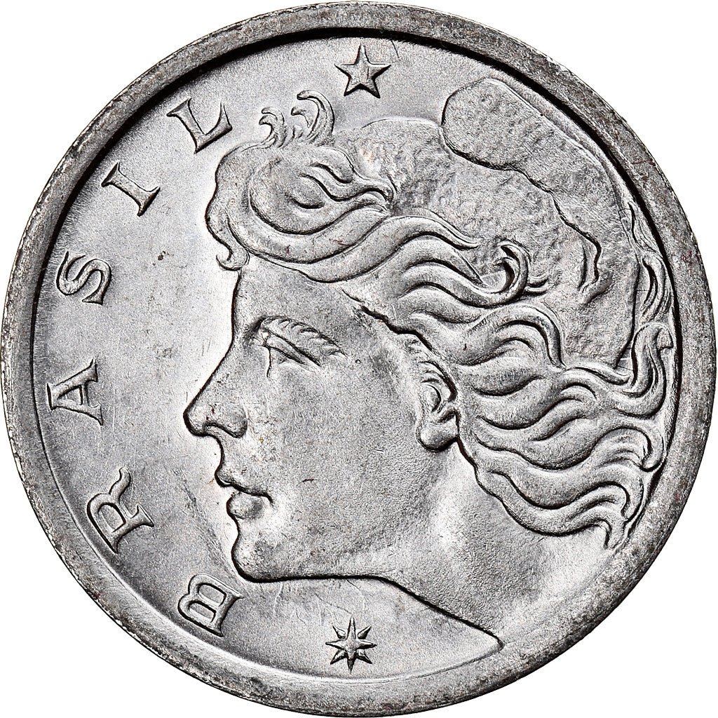Coin, Brazil, 2 Centavos, 1977, FAO, AU(55-58), Stainless Steel, KM:586