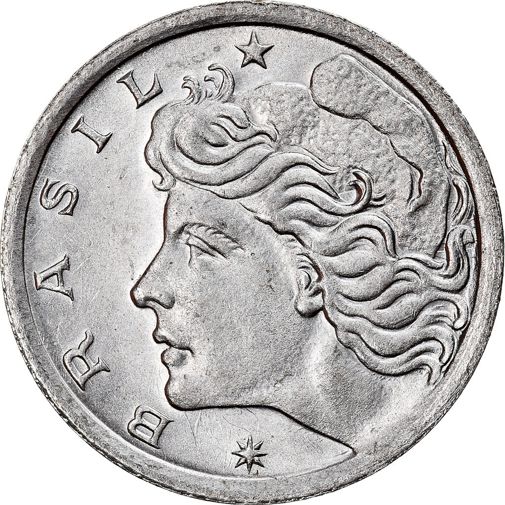 Coin, Brazil, 2 Centavos, 1977, FAO, AU(55-58), Stainless Steel, KM:586