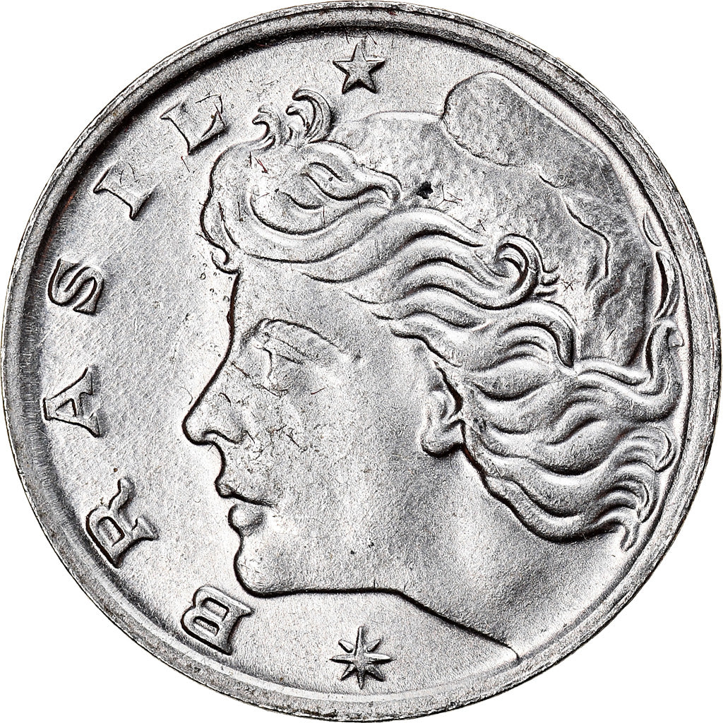 Munten, Brazilië, Centavo, 1977, FAO, PR, Stainless Steel, KM:585