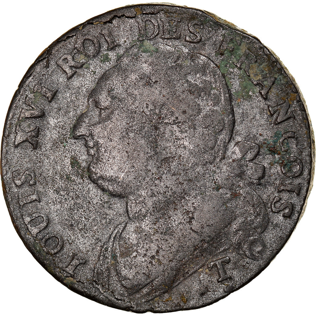 Moneta, Francia, Louis XVI, 12 Deniers, 1792, Saumur, MB, Bronzo, Gadoury:15