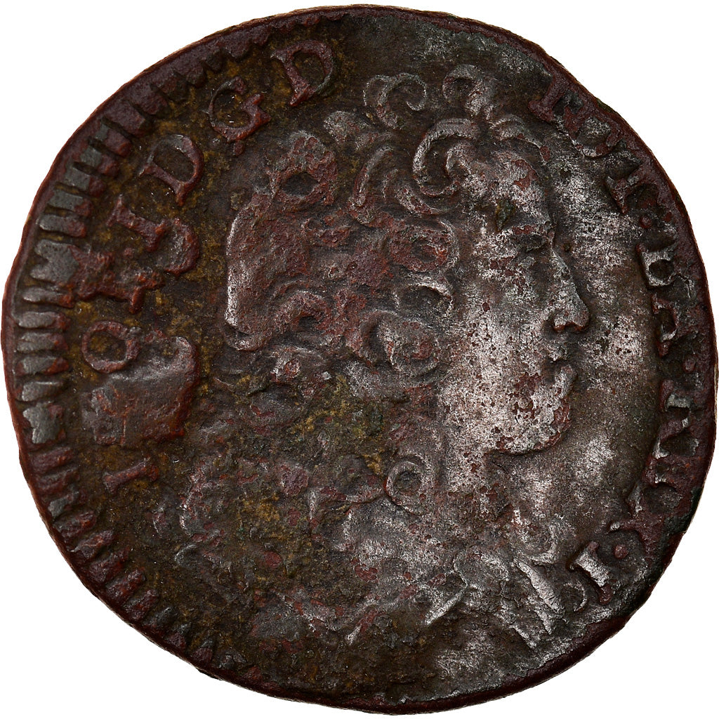 Münze, Frankreich, LORRAINE, Liard, 1714, S+, Kupfer, Boudeau:1594
