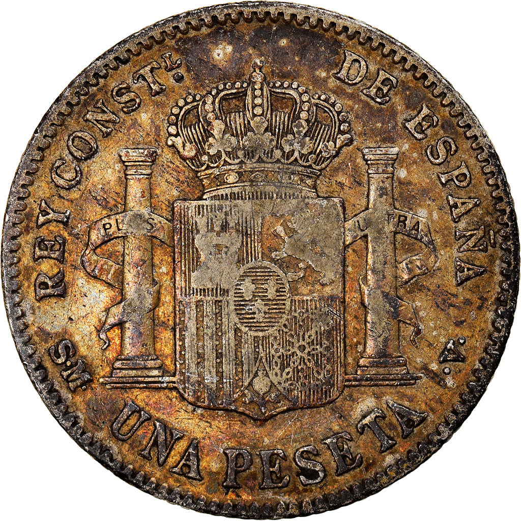 Münze, Spanien, Alfonso XIII, Peseta, 1900, Madrid, S+, Silber, KM:706