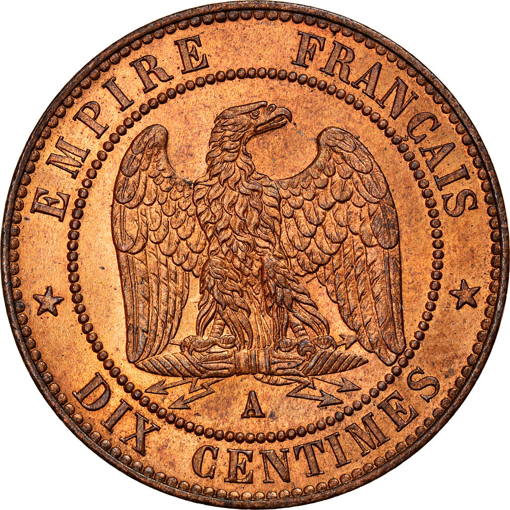 Coin, France, Napoleon III, Napoléon III, 10 Centimes, 1861, Paris, MS(60-62)