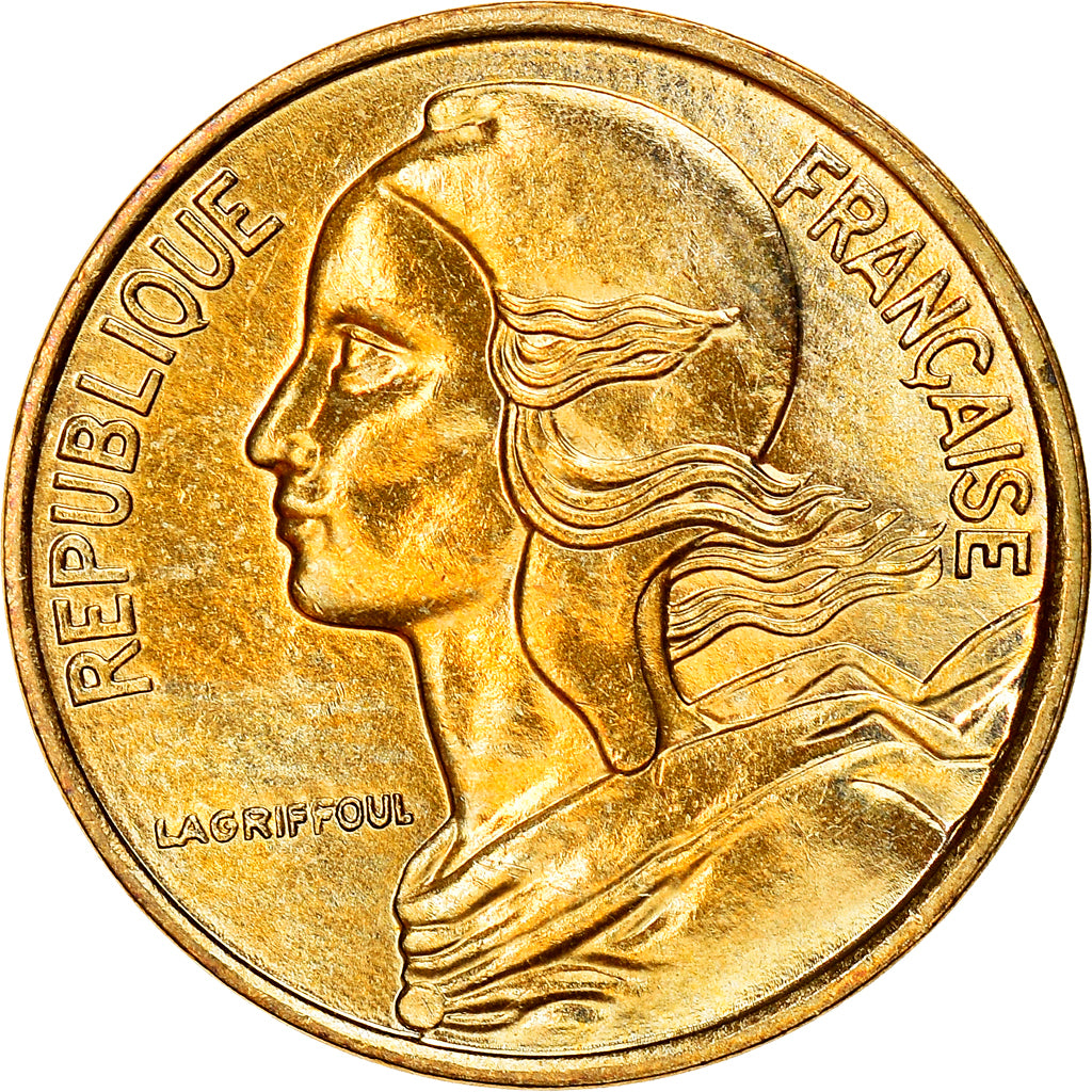 Monnaie, France, Marianne, 5 Centimes, 1993, Paris, Col à 4 plis, SPL