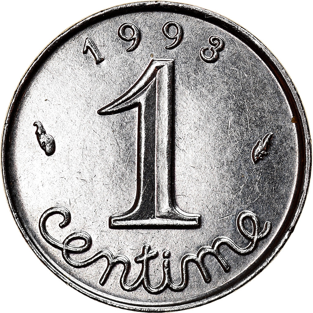 Münze, Frankreich, Épi, Centime, 1993, Paris, UNZ, Stainless Steel, KM:928