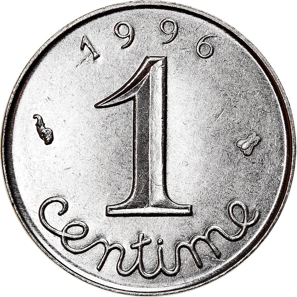 Münze, Frankreich, Épi, Centime, 1996, Paris, UNZ, Stainless Steel, KM:928