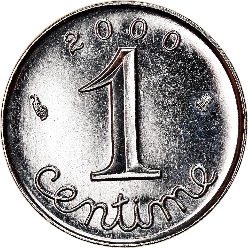 Munten, Frankrijk, Épi, Centime, 2000, Paris, UNC-, Stainless Steel, KM:928