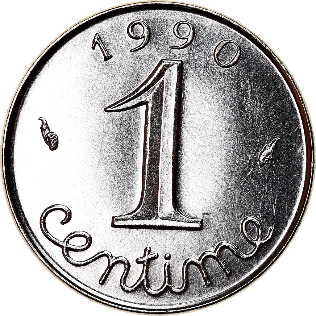 Münze, Frankreich, Épi, Centime, 1990, Paris, UNZ+, Stainless Steel, KM:928