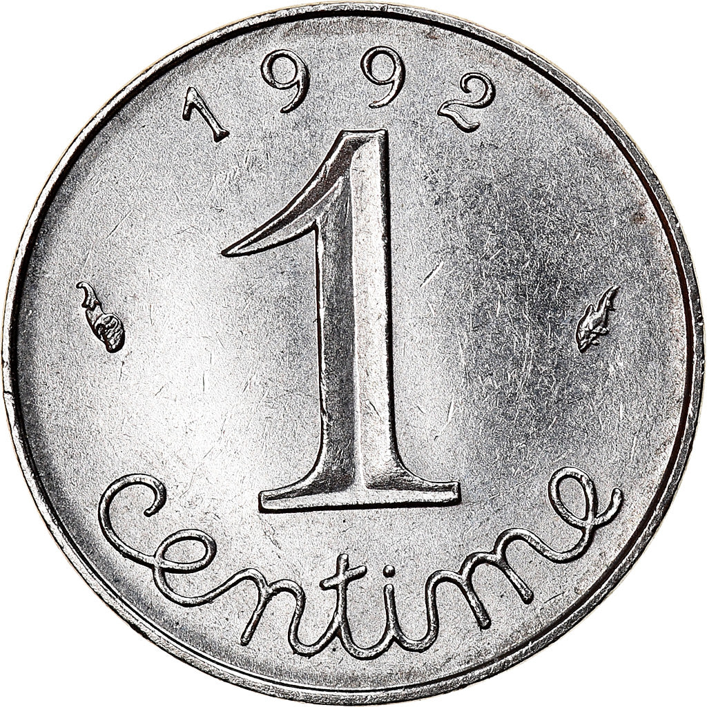 Coin, France, Épi, Centime, 1992, Paris, MS(63), Stainless Steel, KM:928