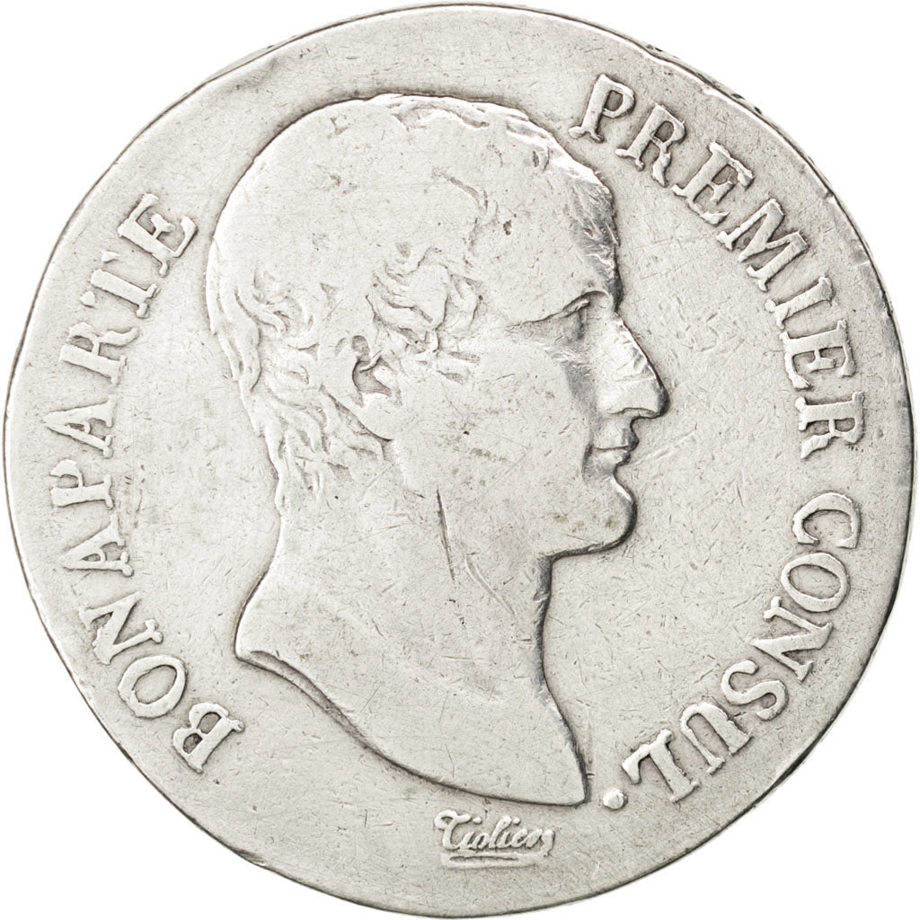 FRANCE, Napoléon I, 5 Francs, 1804, Toulouse, KM #659.10, VF(20-25), Silver, G..
