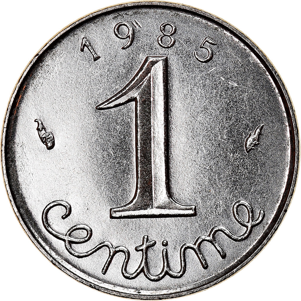 Coin, France, Épi, Centime, 1985, Paris, MS(63), Stainless Steel, KM:928
