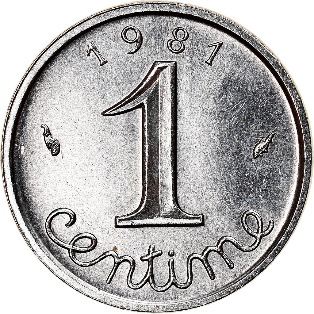 Münze, Frankreich, Épi, Centime, 1981, Paris, UNZ+, Stainless Steel, KM:928