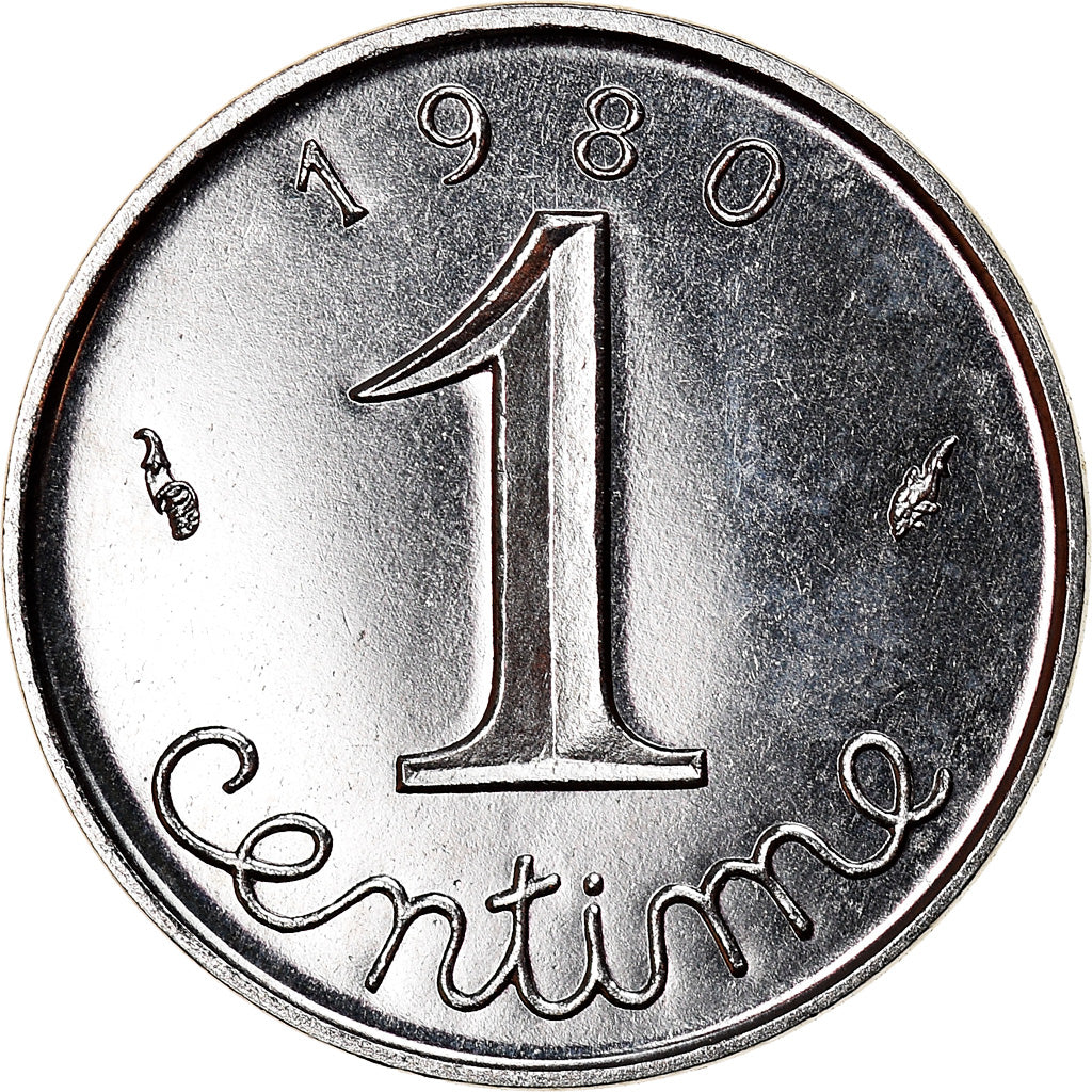 Munten, Frankrijk, Épi, Centime, 1980, Paris, UNC, Stainless Steel, KM:928