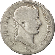 FRANCE, Napoléon I, Franc, 1808, Paris, KM #682.1, F(12-15), Silver, Gadoury #..