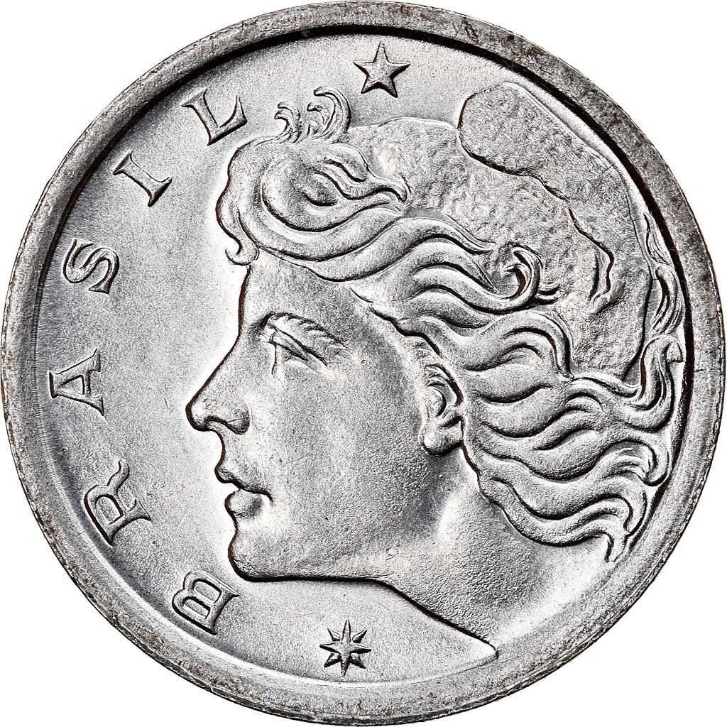 Monnaie, Brésil, 2 Centavos, 1976, FAO, SUP, Stainless Steel, KM:586