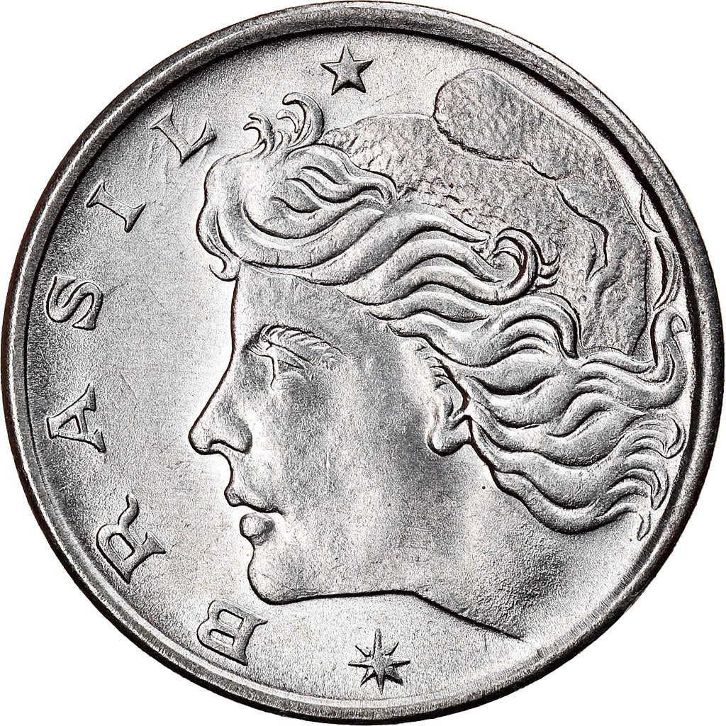Monnaie, Brésil, Centavo, 1976, FAO, SUP, Stainless Steel, KM:585