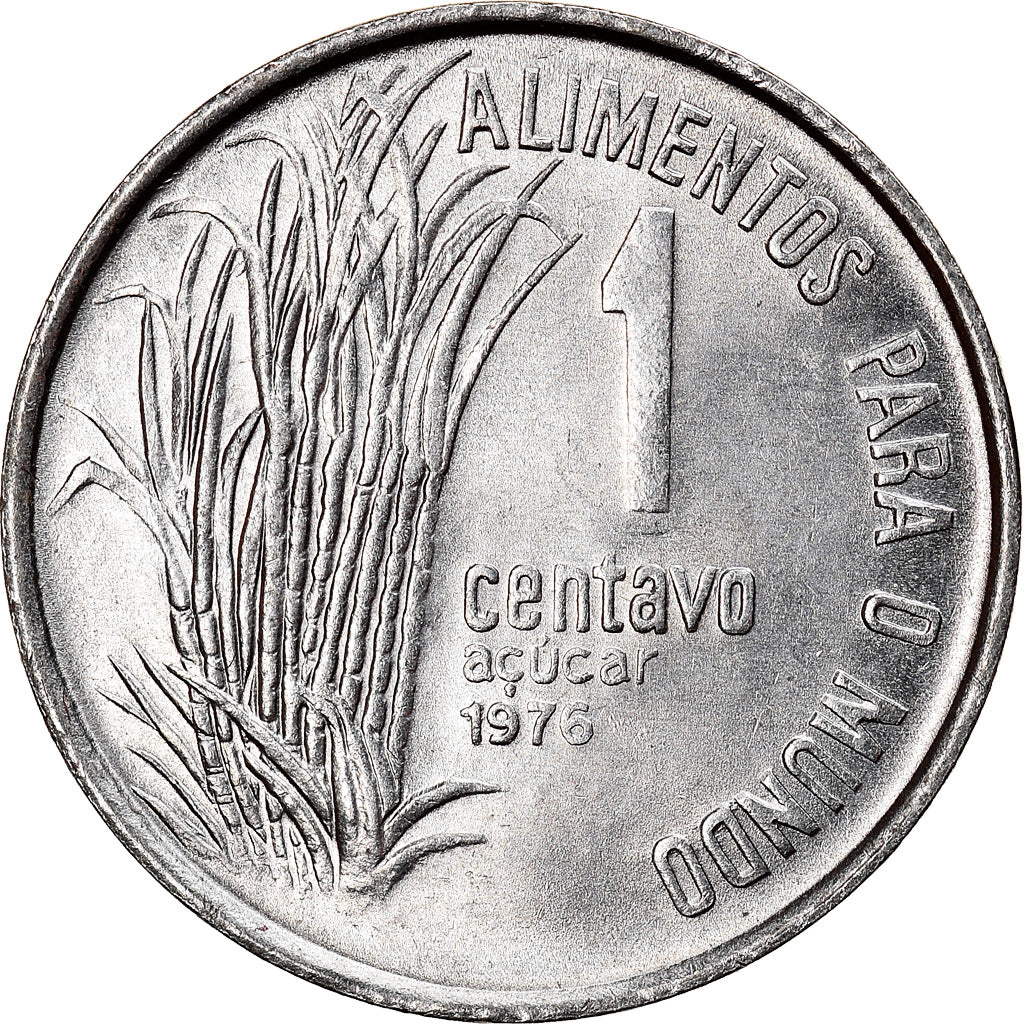 Monnaie, Brésil, Centavo, 1976, FAO, SUP, Stainless Steel, KM:585