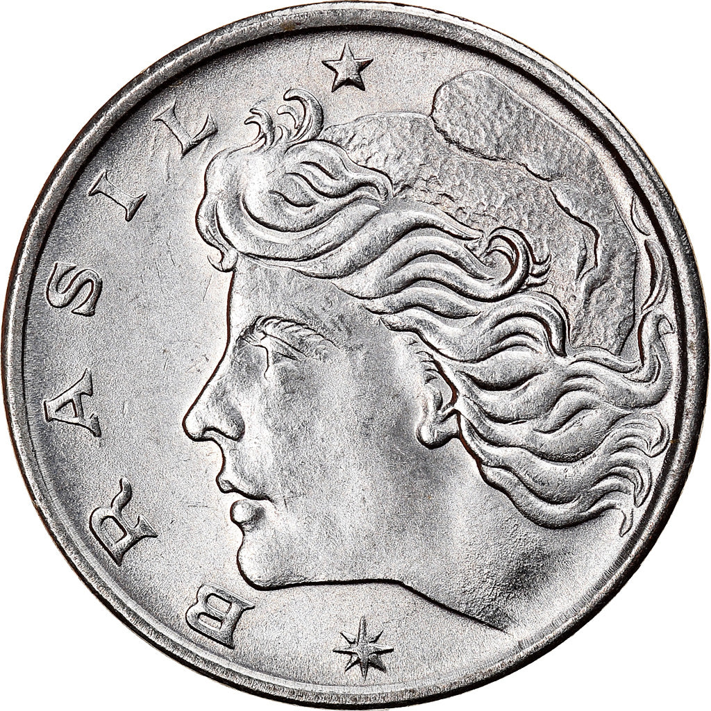 Monnaie, Brésil, Centavo, 1976, FAO, SUP, Stainless Steel, KM:585
