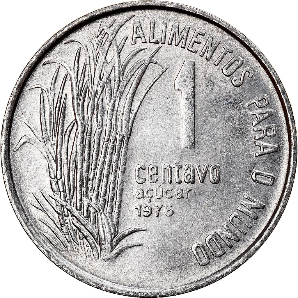 Monnaie, Brésil, Centavo, 1976, FAO, SUP, Stainless Steel, KM:585