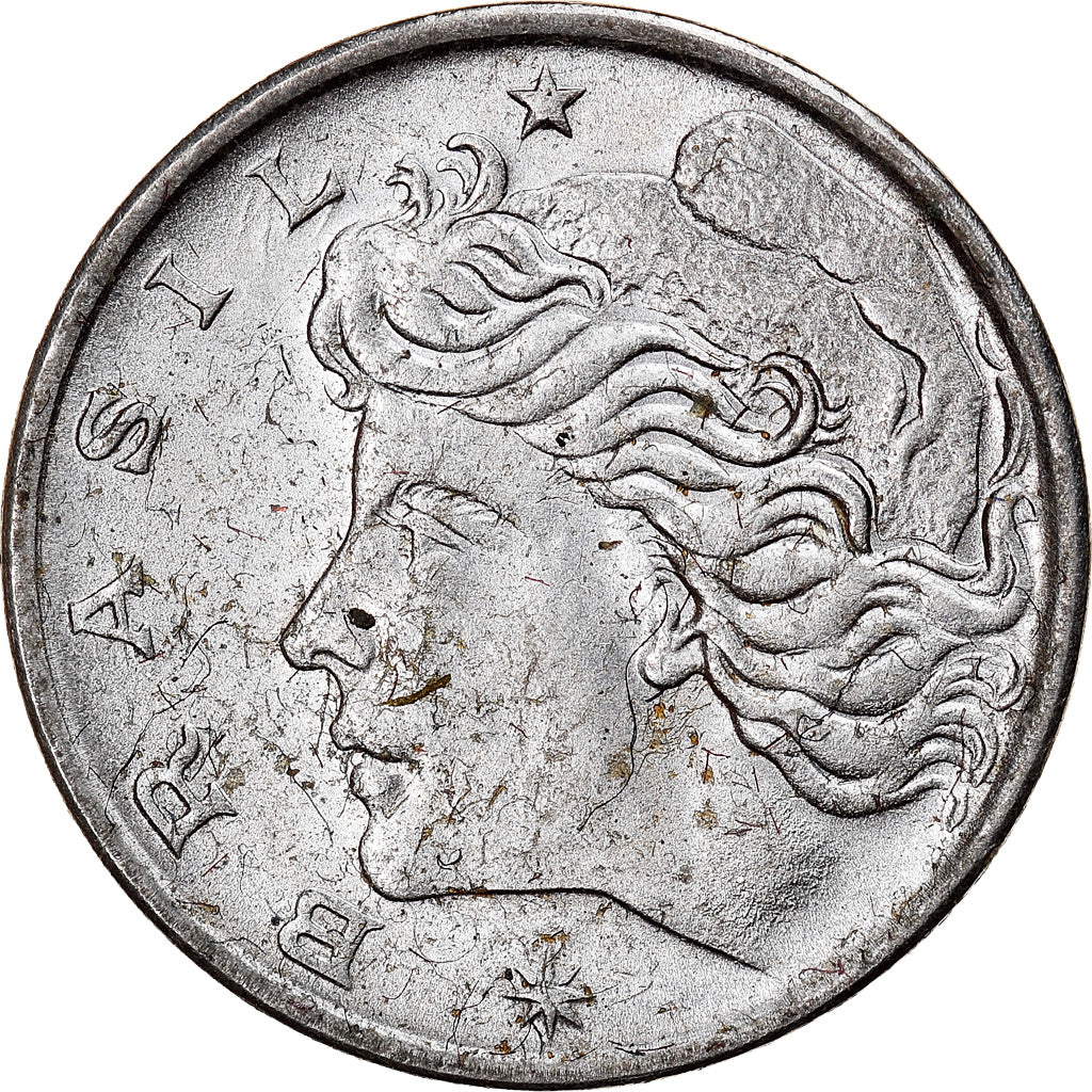 Munten, Brazilië, Centavo, 1976, FAO, PR, Stainless Steel, KM:585
