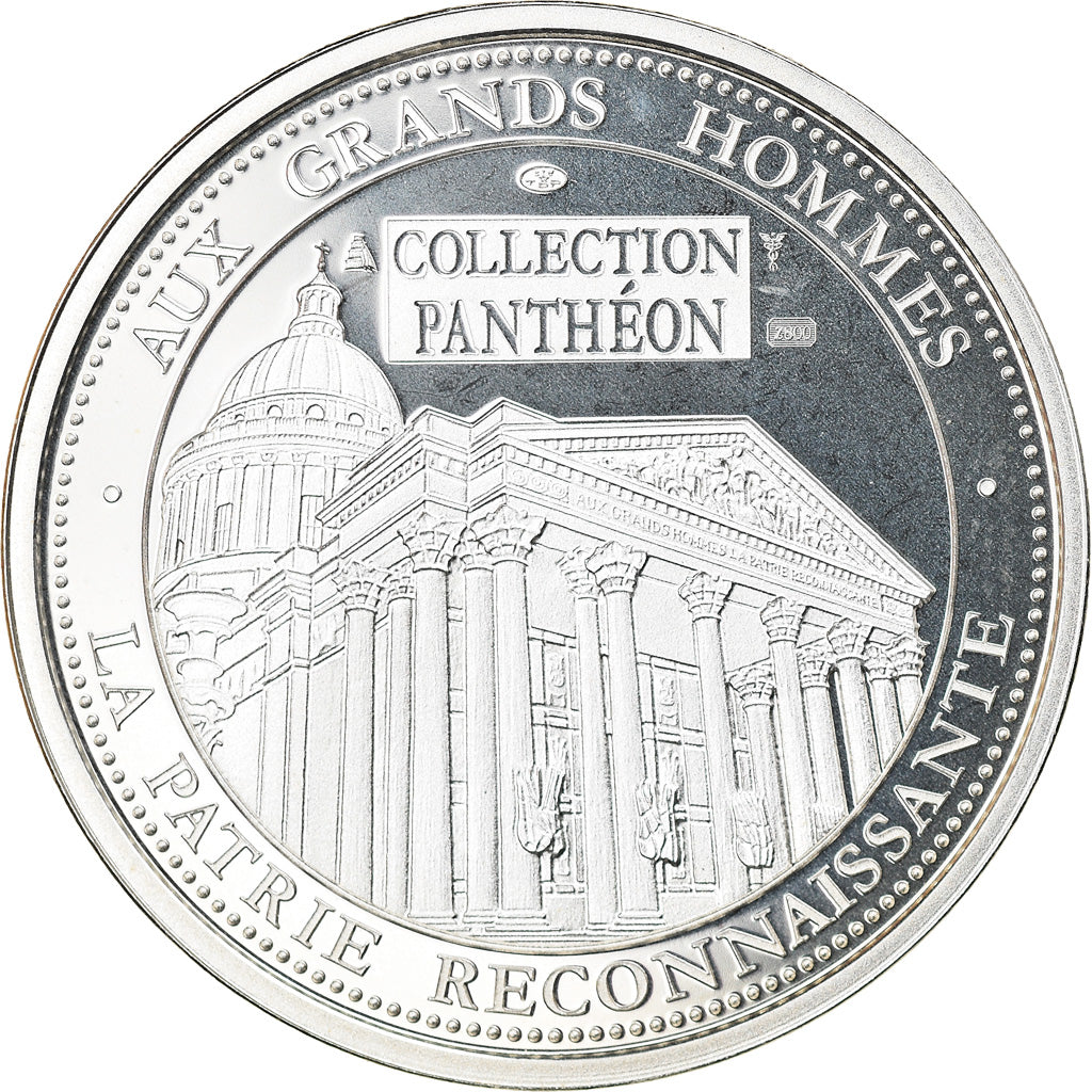 France, Médaille, Collection Panthéon, Voltaire, Philosophie, FDC, Argent