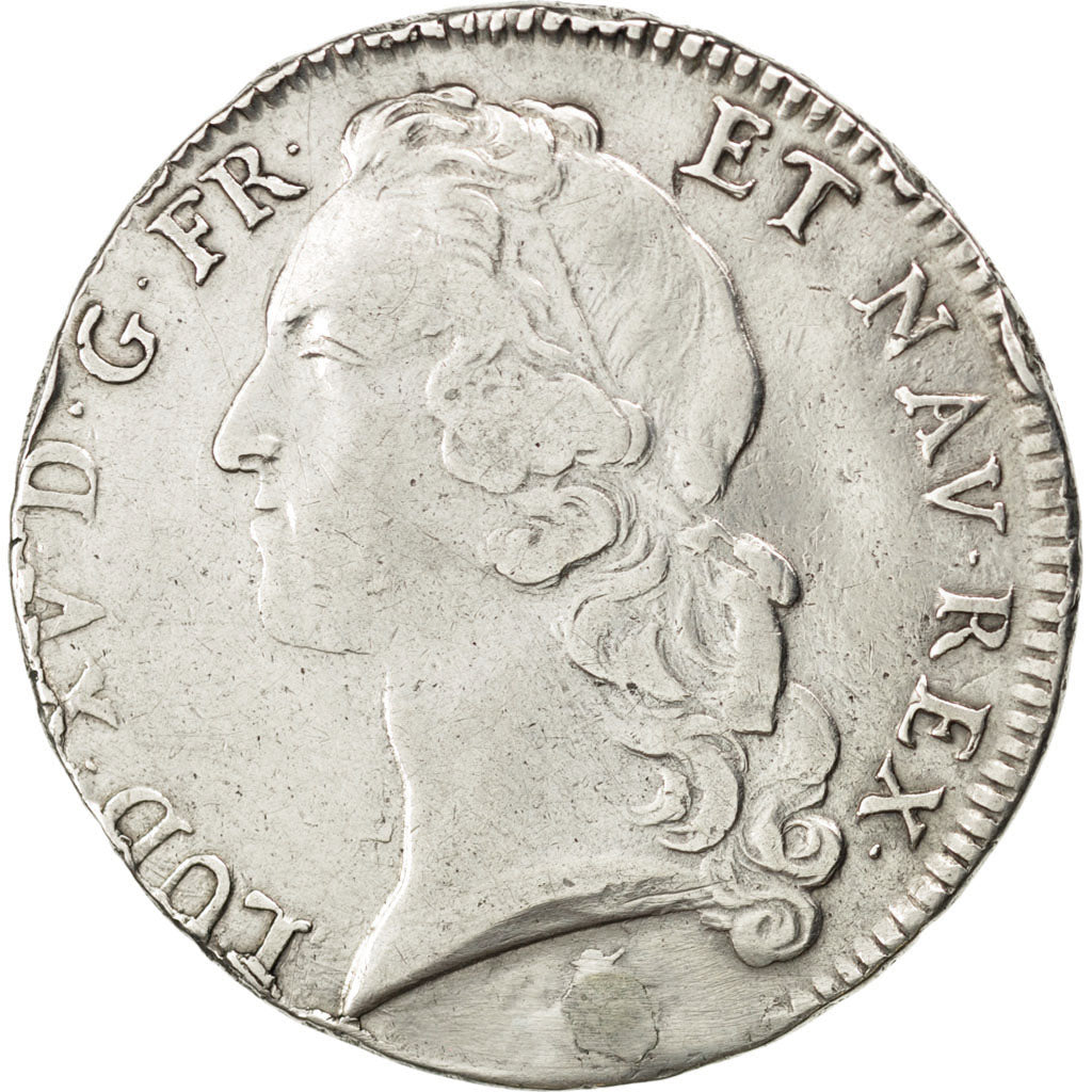 FRANCE, Écu au bandeau, ECU, 1768, Toulouse, KM #512.13, VF(30-35), Silver, ...