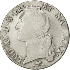 Francia, Louis XV, Écu au bandeau, Ecu, 1768, Bayonne, MB, Argento, KM:512.1...