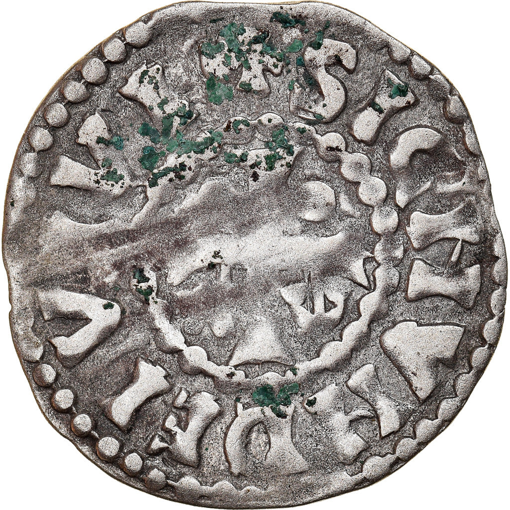 Moneda, Francia, Herbert I, Denier, ND (1015-1246), Le Mans, Immobilized type