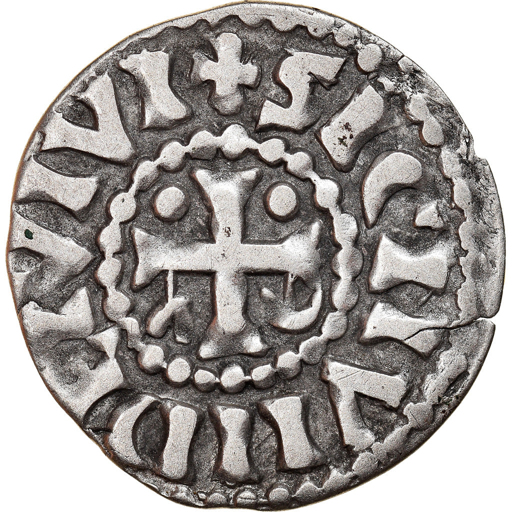 Moneta, Francja, Herbert I, Denier, ND (1015-1246), Le Mans, Wersja