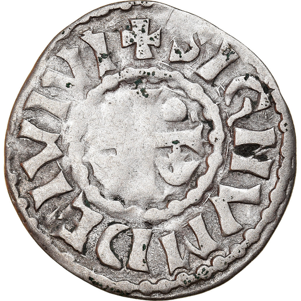 Moneta, Francja, Herbert I, Denier, ND (1015-1246), Le Mans, Wersja