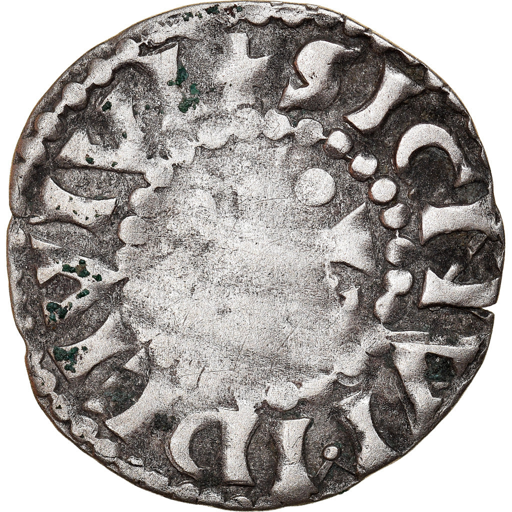 Moneta, Francia, Herbert I, Denier, ND (1015-1246), Le Mans, Immobilized type