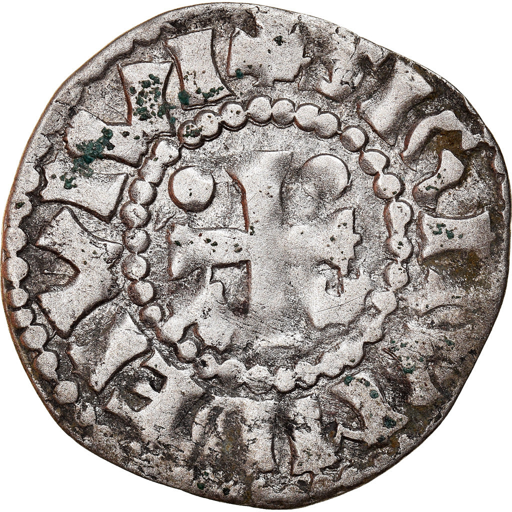 Moneta, Francia, Herbert I, Denier, ND (1015-1246), Le Mans, Immobilized type