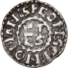 Moneta, Francia, Herbert I, Denier, ND (1015-1246), Le Mans, Immobilized type