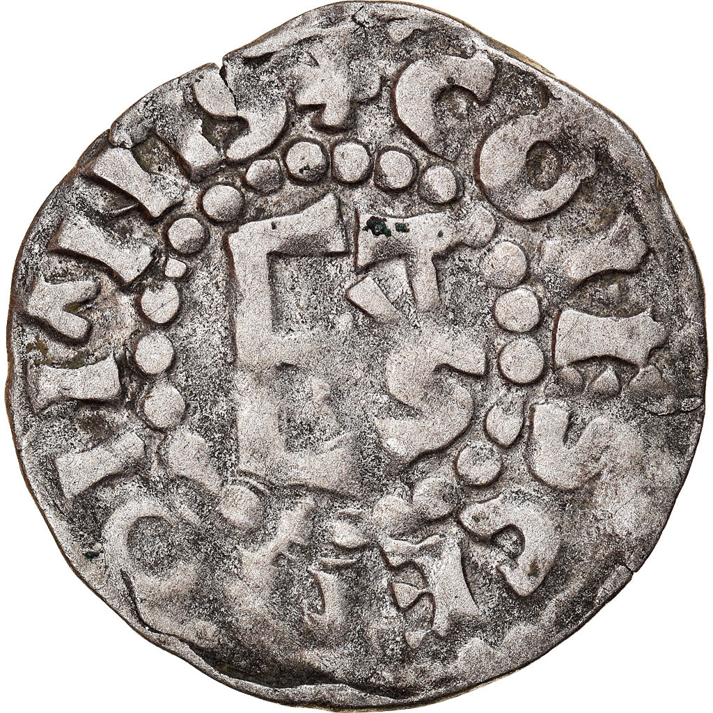 Moneda, Francia, Herbert I, Denier, ND (1015-1246), Le Mans, Immobilized type
