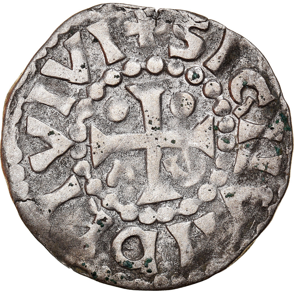 Moneda, Francia, Herbert I, Denier, ND (1015-1246), Le Mans, Immobilized type