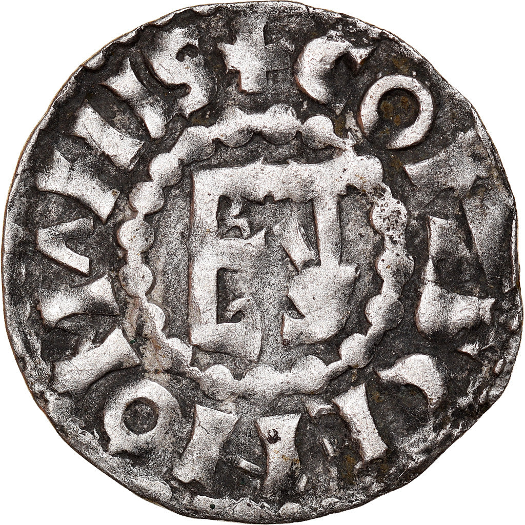 Moneta, Francja, Herbert I, Denier, ND (1015-1246), Le Mans, Wersja