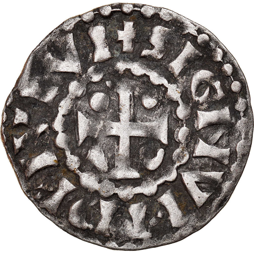 Moneta, Francja, Herbert I, Denier, ND (1015-1246), Le Mans, Wersja