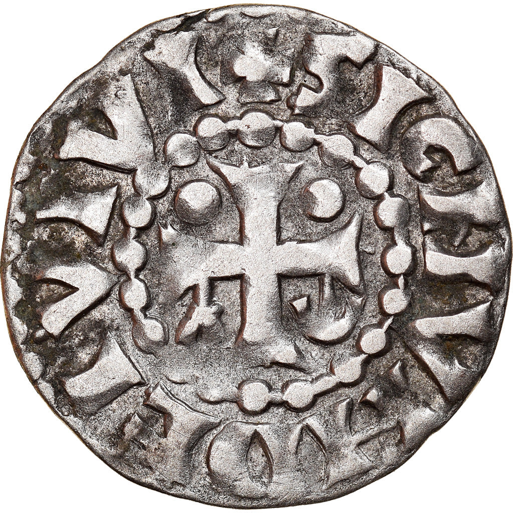 Moneta, Francja, Herbert I, Denier, ND (1015-1246), Le Mans, Wersja